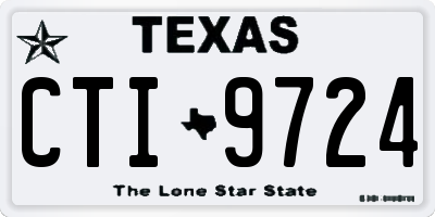 TX license plate CTI9724