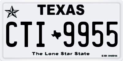 TX license plate CTI9955