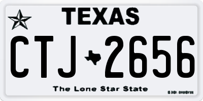TX license plate CTJ2656