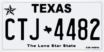TX license plate CTJ4482
