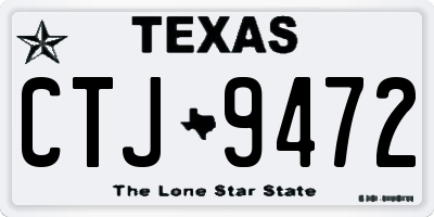 TX license plate CTJ9472