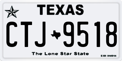 TX license plate CTJ9518