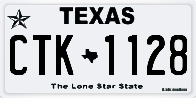 TX license plate CTK1128
