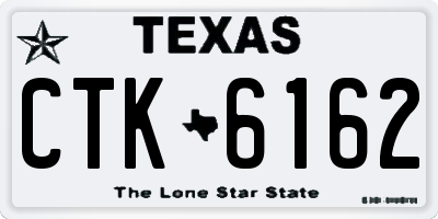 TX license plate CTK6162