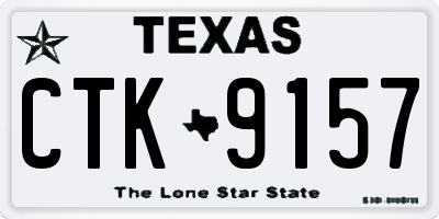 TX license plate CTK9157