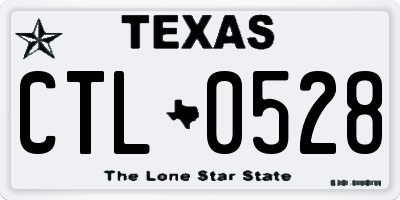 TX license plate CTL0528