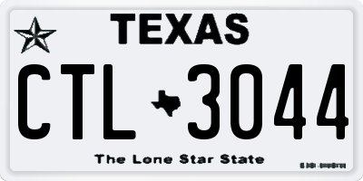 TX license plate CTL3044