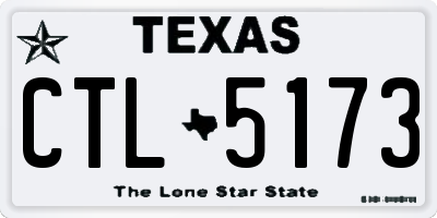 TX license plate CTL5173