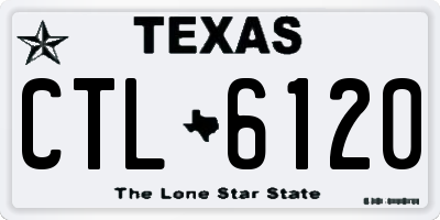 TX license plate CTL6120
