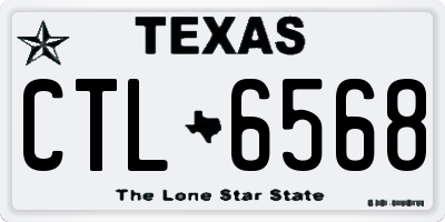TX license plate CTL6568