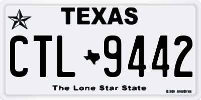 TX license plate CTL9442