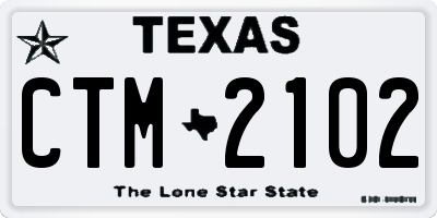 TX license plate CTM2102