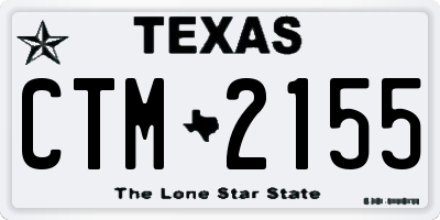 TX license plate CTM2155
