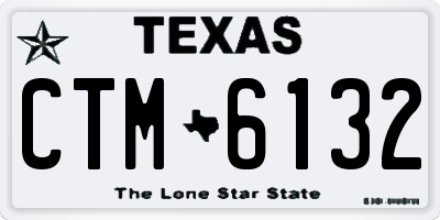 TX license plate CTM6132