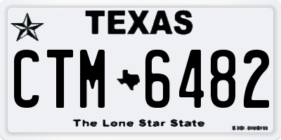 TX license plate CTM6482