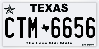 TX license plate CTM6656
