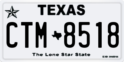 TX license plate CTM8518