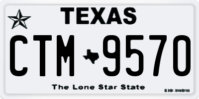 TX license plate CTM9570