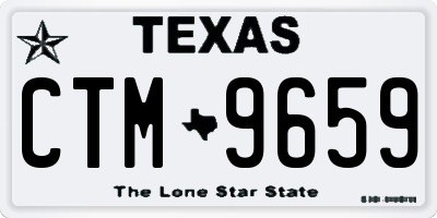 TX license plate CTM9659