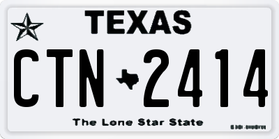 TX license plate CTN2414