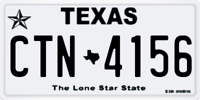 TX license plate CTN4156