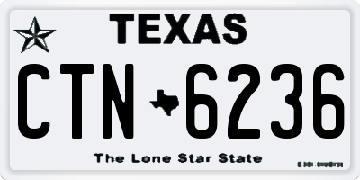 TX license plate CTN6236
