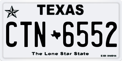 TX license plate CTN6552