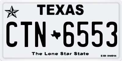 TX license plate CTN6553