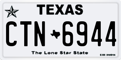 TX license plate CTN6944