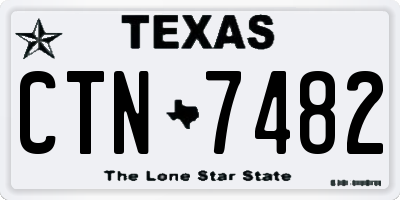 TX license plate CTN7482