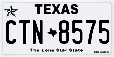 TX license plate CTN8575