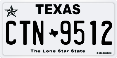 TX license plate CTN9512