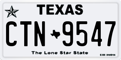 TX license plate CTN9547