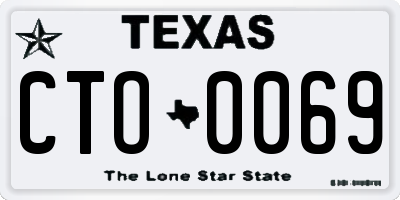 TX license plate CTO0069