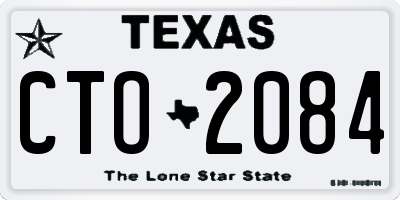 TX license plate CTO2084