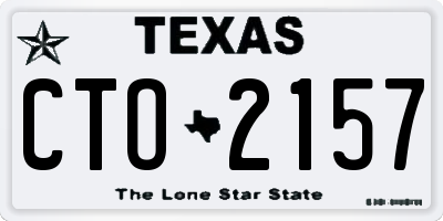 TX license plate CTO2157