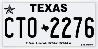 TX license plate CTO2276