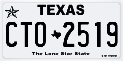 TX license plate CTO2519
