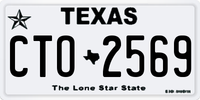 TX license plate CTO2569