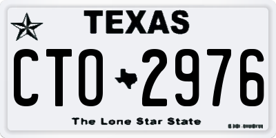 TX license plate CTO2976