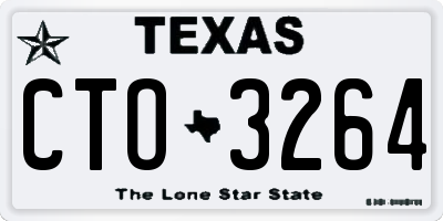 TX license plate CTO3264