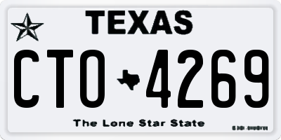 TX license plate CTO4269
