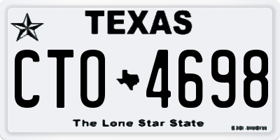 TX license plate CTO4698