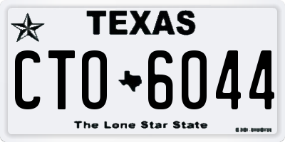 TX license plate CTO6044