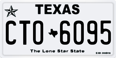TX license plate CTO6095