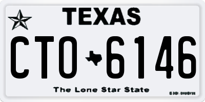 TX license plate CTO6146