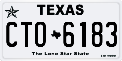 TX license plate CTO6183