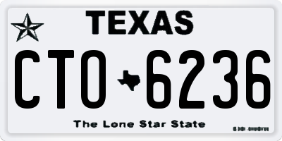TX license plate CTO6236