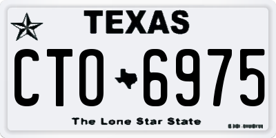 TX license plate CTO6975