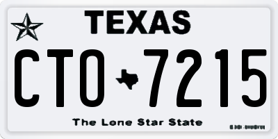 TX license plate CTO7215